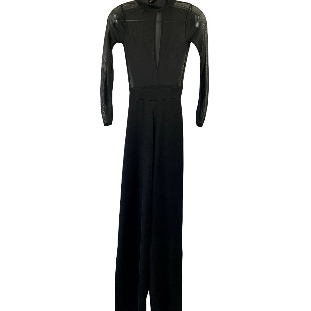 Boohoo Petite Women's Sheer Top Jumpsuit